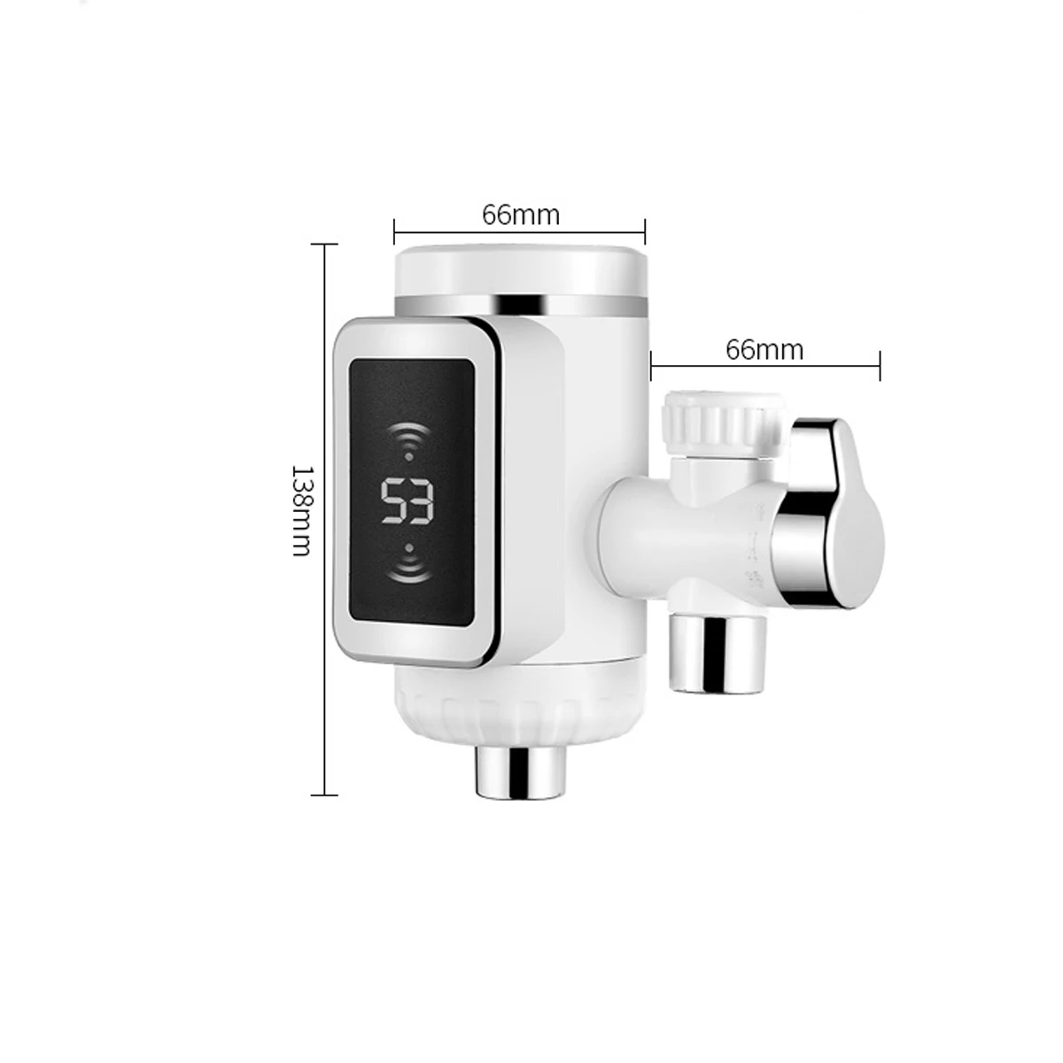 

3000W LED Display Tankless Water Heater Electric Kitchen Water Heating Tap Instant Hot Water Faucet Heating EU Pulg 220V