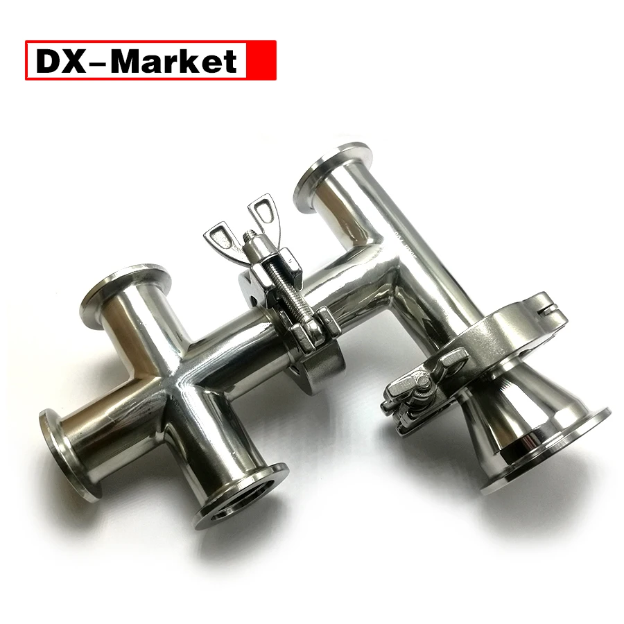 K16 KF25 KF40 KF50 вакуумный 4-ходовой крест KF пылесос фитинги вакуумные фланцы для