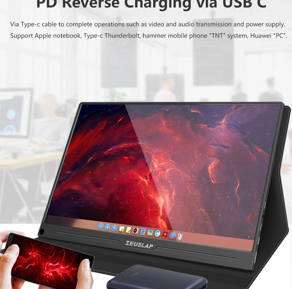 12," 13,3" 15," Тип C USB C HDMI DP 1080P 4K ультратонкий портативный монитор экран для переключателя, PS4, xbox, ноутбука, мобильного телефона
