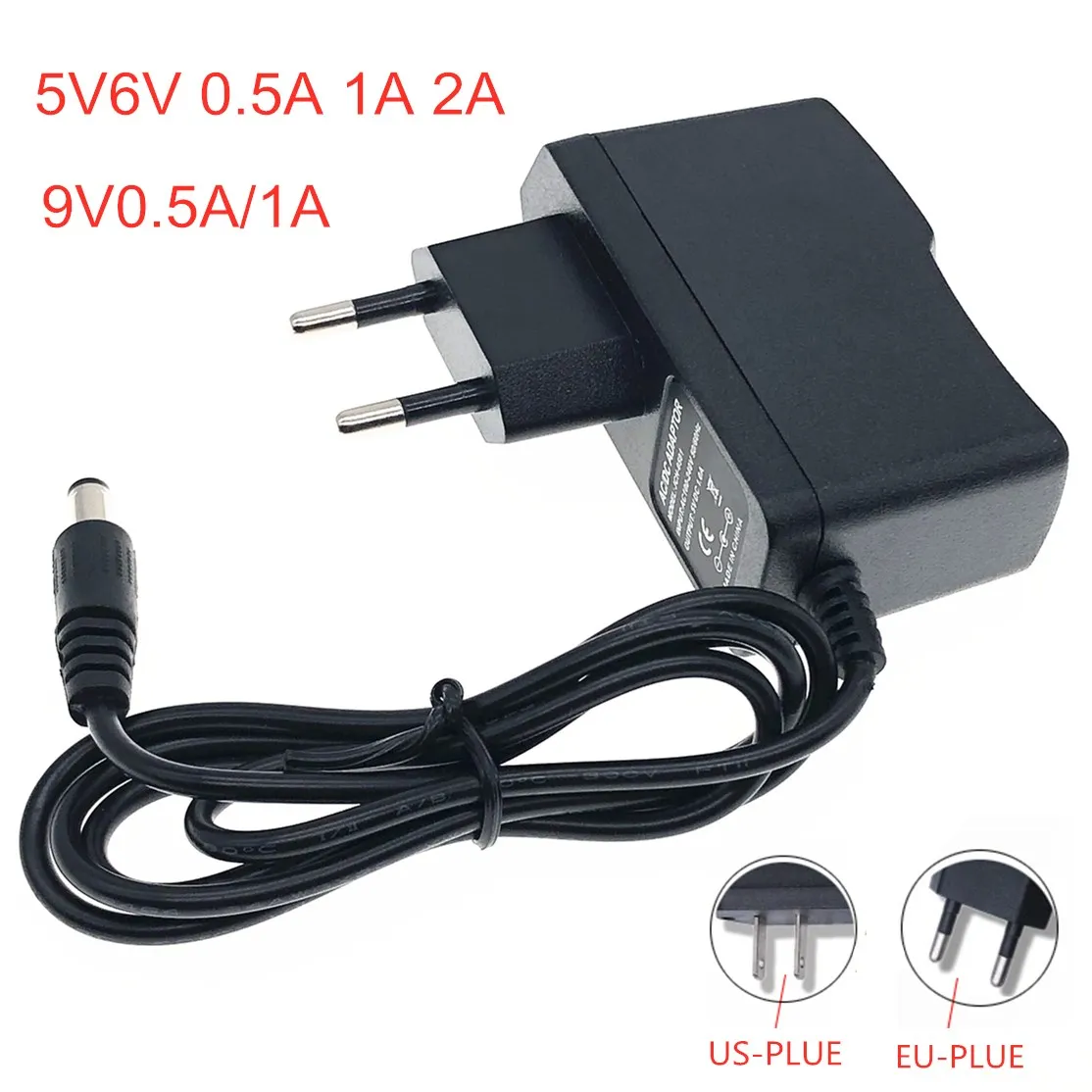 DC 5 V 6V 9V 0.5A 0.8A 1A 2A 2.5A 3A AC 100 240V конвертер адаптер питания Вольт 1000MA переключатель