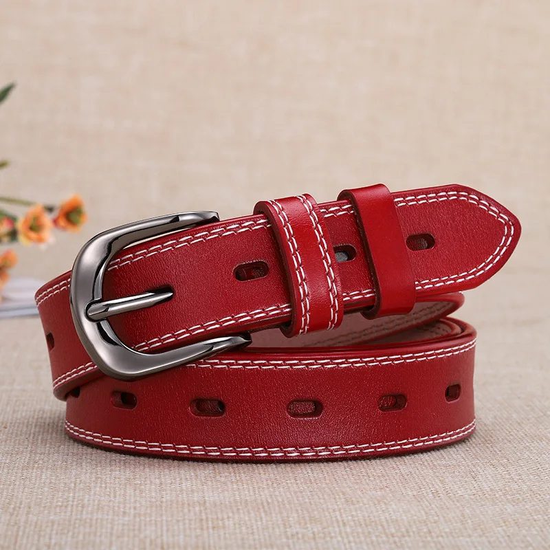 

Ladies belts antique buckle fashion casual leather Korean version of Joker women wholesale