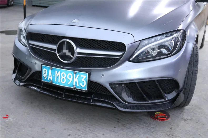 Передний спойлер из углеродного волокна и ПП диффузор для гриля Спойлеры Mercedes-Benz