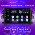 Автомобильная стереосистема Android 11 мультимедийный плеер для Nissan NAVARA Frontier NP 300 2011-2016 RAM 2 Гб ROM 32 Гб Поддержка DVR камера OBD