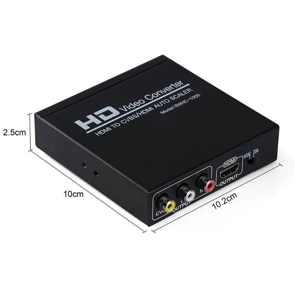 HDMI к CVBS AV/HDMI авто скейлер 1080P для STB DVD PS2 PS3 psp Поддержка NTSC PAL HDMI1.3 | Электроника