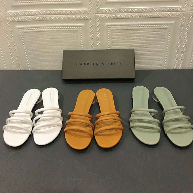 

2021 New Small C, Roman Flat Heel Sandals, Open Toe Sandals, Slip-on Slippers