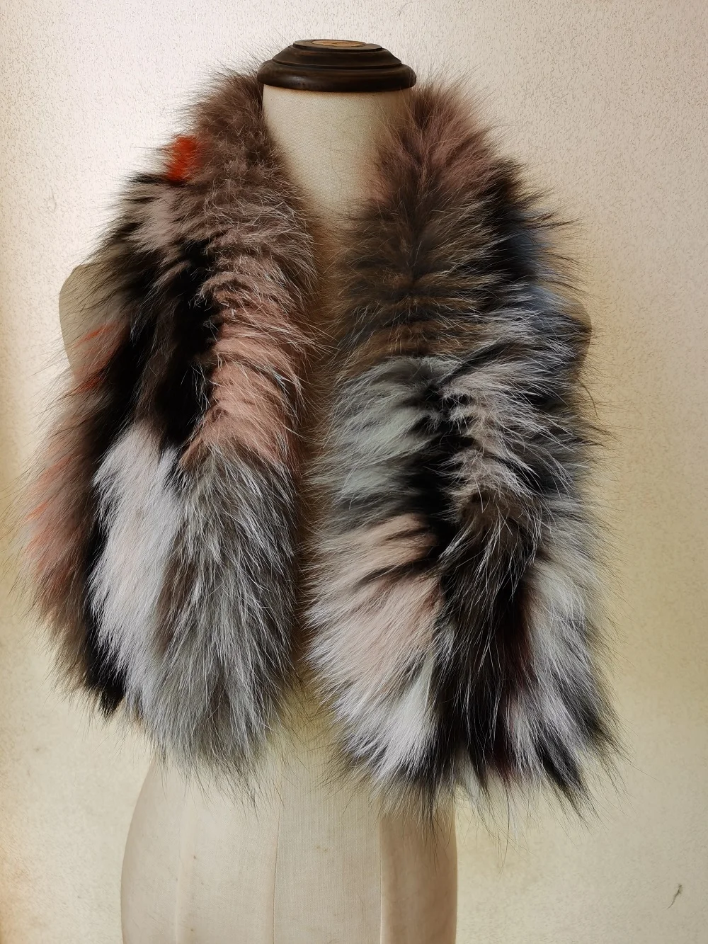 

Real Best Real Fox Fur Scarf Women Winter Warm Neckerchief Shawls Handmade Fluffy Soft Multi-colors