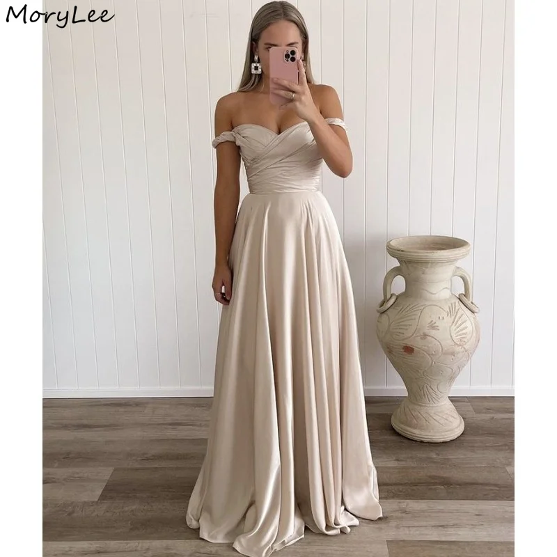 Женское шелковое атласное Плиссированное свадебное платье подружки невесты