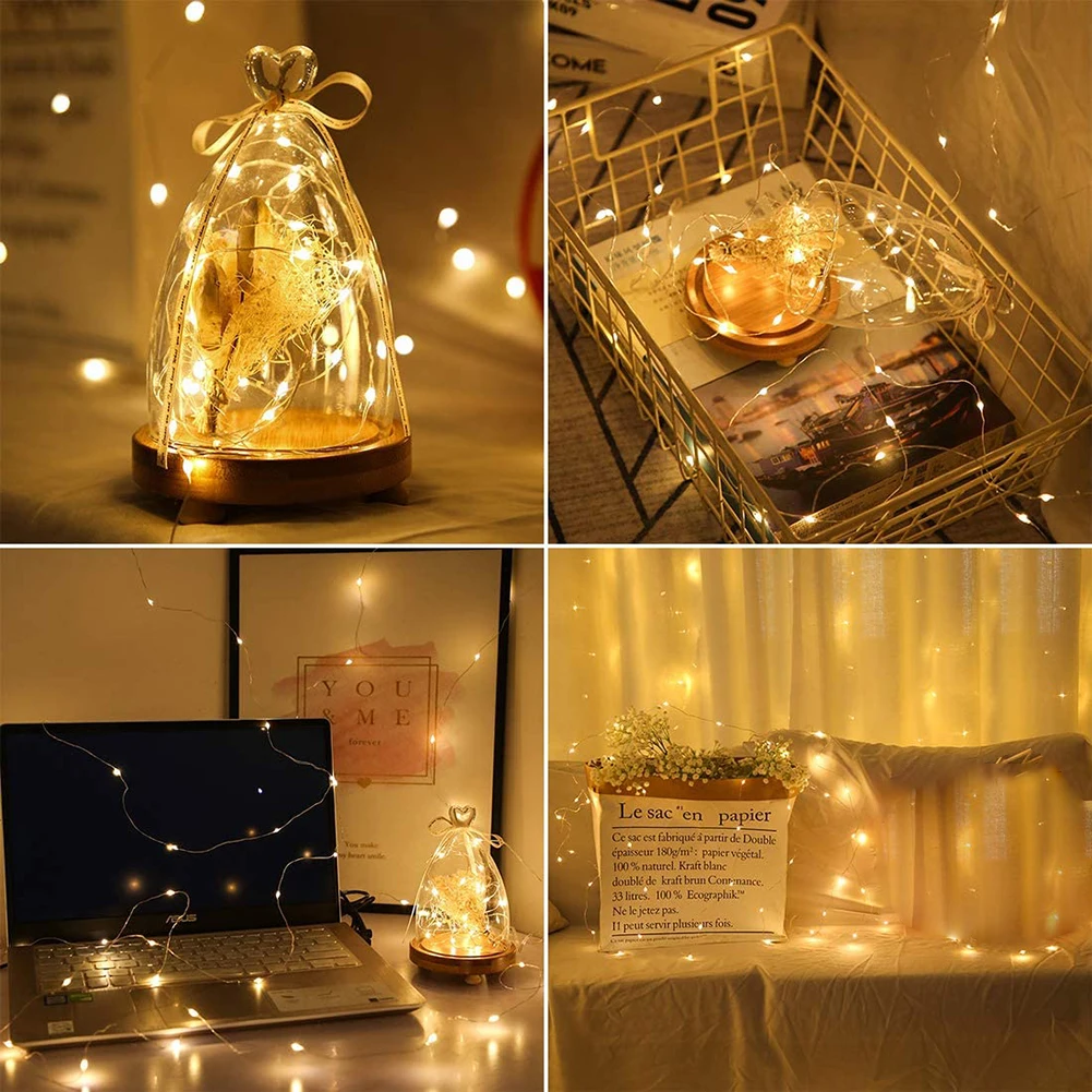 Светодиодная гирлянда винтажная лампочка с крышкой 3 режимами Электрический