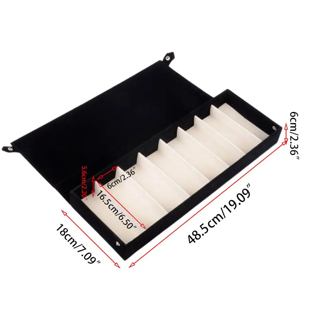 

Fashion durable 8 Grids Eyeglass Sunglasses Storage Box Display Grid Glasses Stand Case Eyewear Accessories