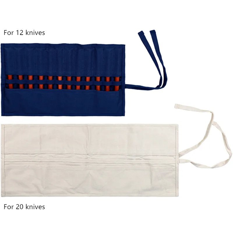 Холщовая Сумка для резьбы по дереву синий белый переносной чехол хранения