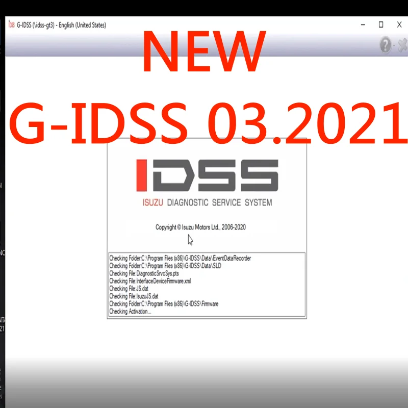 

For Isuzu G-IDSS Export 2021.03+Keygen+Diagnostic Service System tool free shipping car tool free shipping