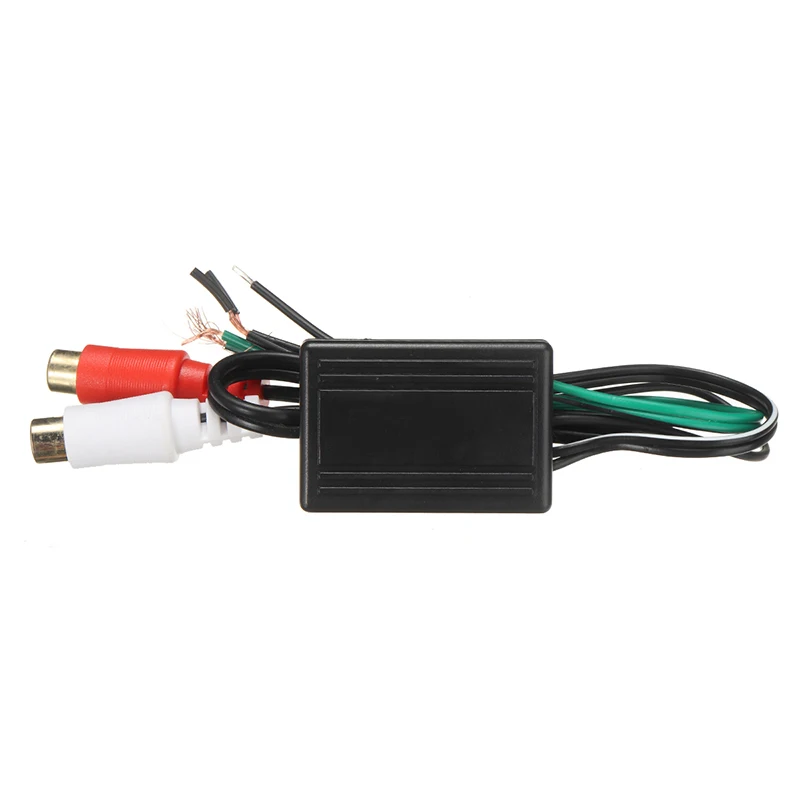 Mayitr 1 шт. 12V Динамик 2 RCA линия Выход конвертер в вход/выход высокого до низкого