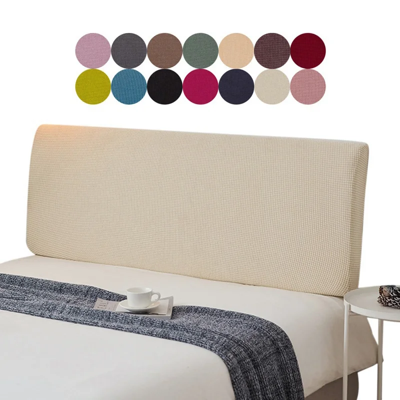 

Solid Color All-inclusive Bed Head Cover Elastic Bedhead Cover Bed Head Back Protection Headboard Dustcover Colchas Para Cama