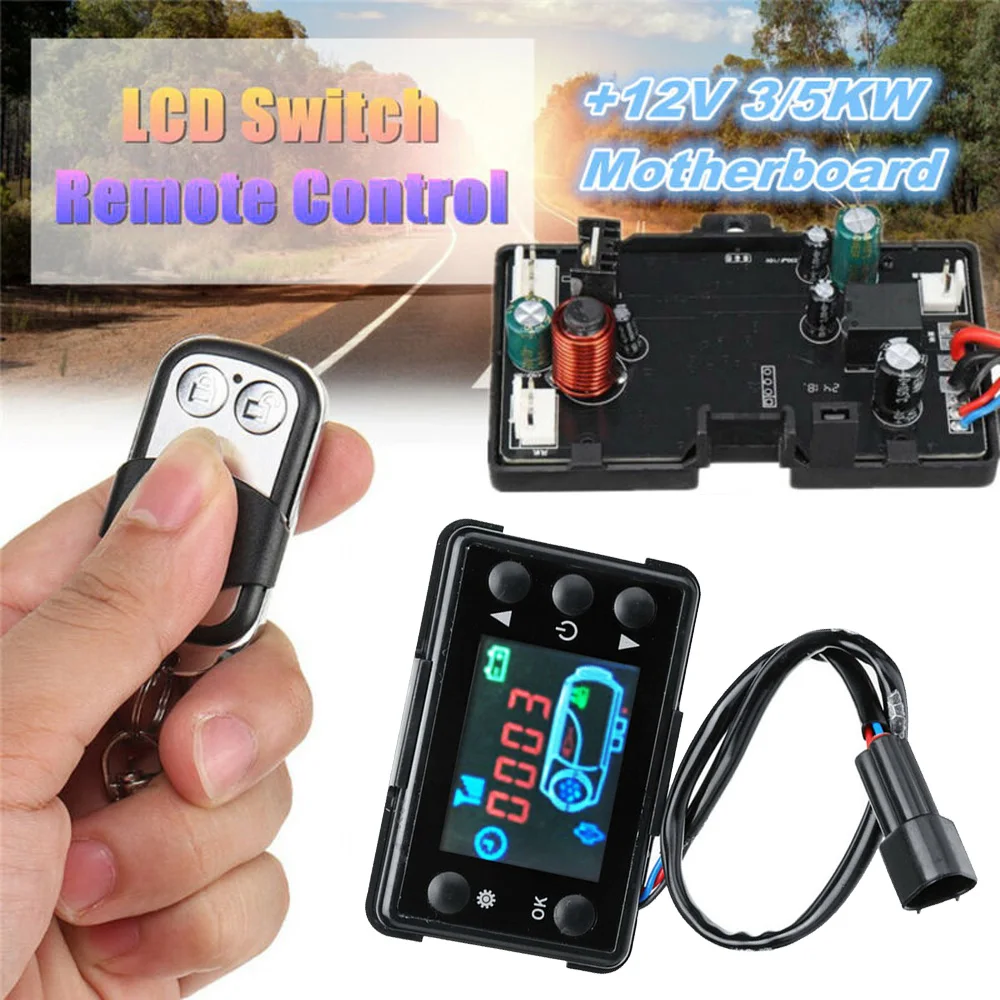 Car Air Diesel Heater 3KW 5KW 12V Motherboard With LCD Switch & Remote Controller Accessories | Автомобили и мотоциклы