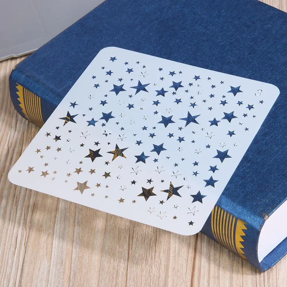 DIY звездная звезда живопись полый шаблон трафареты для настенная Скрапбукинг