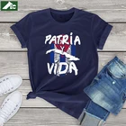 Забавная футболка Patria Y Vida Cuba, женская одежда, кубинская футболка с рисунком свободы, женская уличная одежда, футболка унисекс для девочек, топы Harajuku
