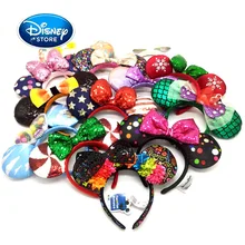 Disney Mickey Minnie Mouse Ears Headband For Adults/Kid Women Headband Decoration Girl Birthday Dift Headwear Disneyland Toys