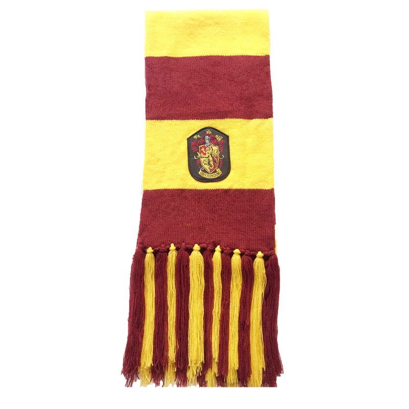 Gryffindor Ravenclaw шарф шапка шарф галстук Гриффиндор Слизерин Косплей Hufflepuff Гермиона Грейнджер костюмы зимний шейный платок для мужчин и женщин - Цвет: Gryffindor