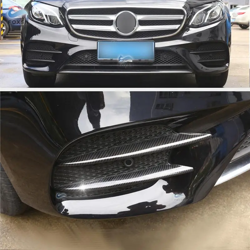4 шт. передние противотуманные фары из углеродного волокна для Mercedes Benz W213 E Class 2016