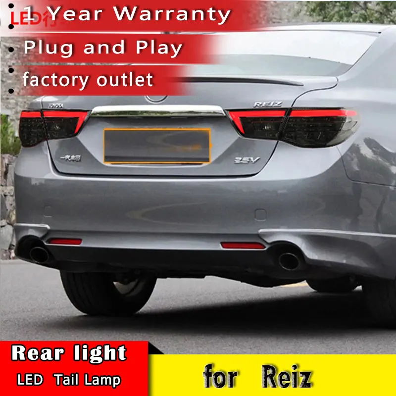 

Car Styling 2010 2017 for Toyota Reiz Tail Lights Mark X LED Tail Light Rear Lamp DRL+Brake+Park+Signal