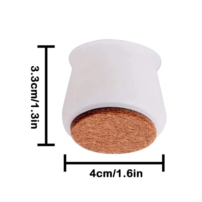 

4/8pcs Table Chair Leg Protection Cover Silicone Cap Pad Furniture Feet Cover Floor Protector Non-slip Tables Chairs Mat Caps