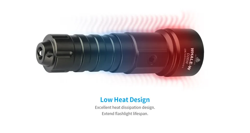 Xtar D26 1100 Cree XM-L2 мощный светодиодный светильник для дайвинга 18650 18700 26650 вращающийся Подводный фонарь с резьбовым отверстием для штатива