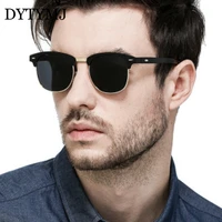dytymj 2020 polarized sunglasses men polarized semi rimless eyeglasses menwomen brand designer glasses men retro oculos de sol