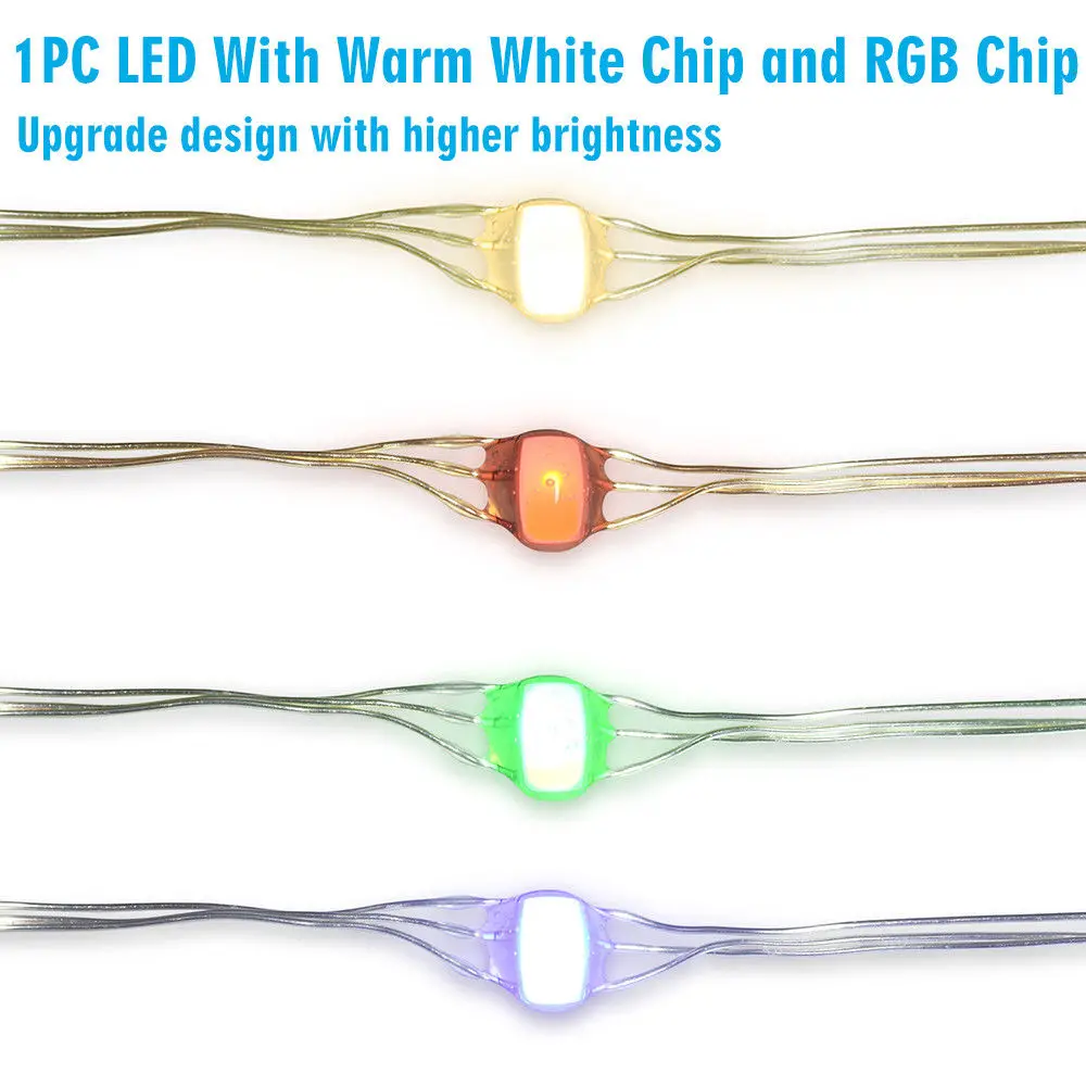 Светодиодная гирлянда с таймером 10 м серебристым проводом|Осветительные