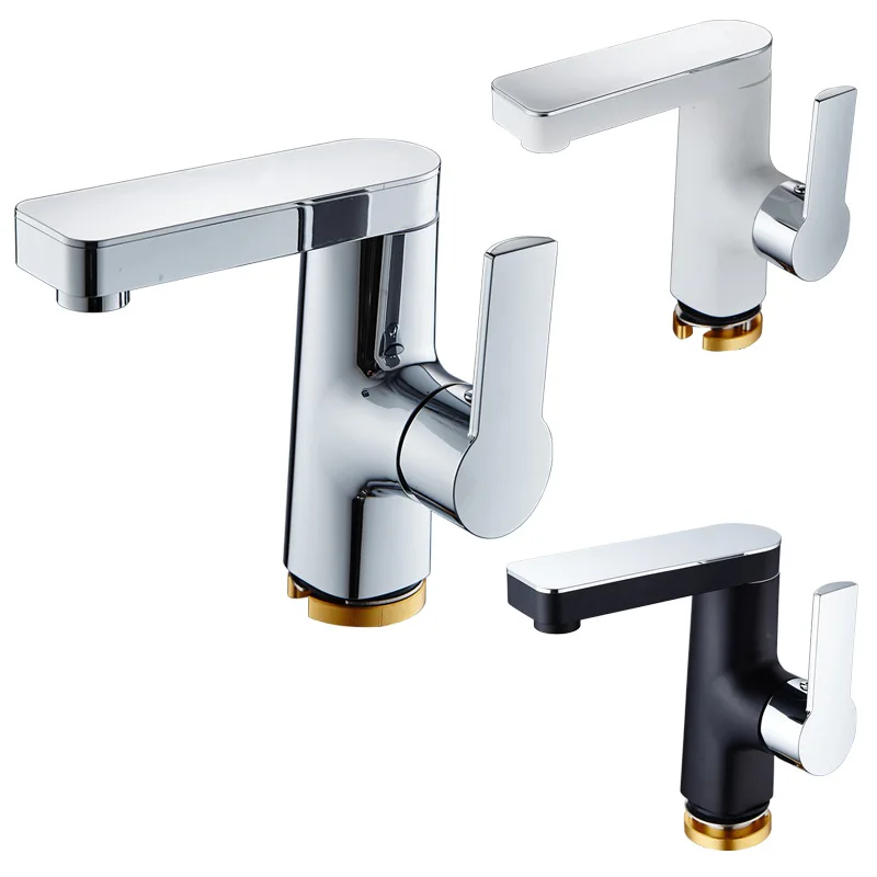 

Rotating Hot and Cold Basin Faucet In Bathroom Basin Wash Basin Faucet