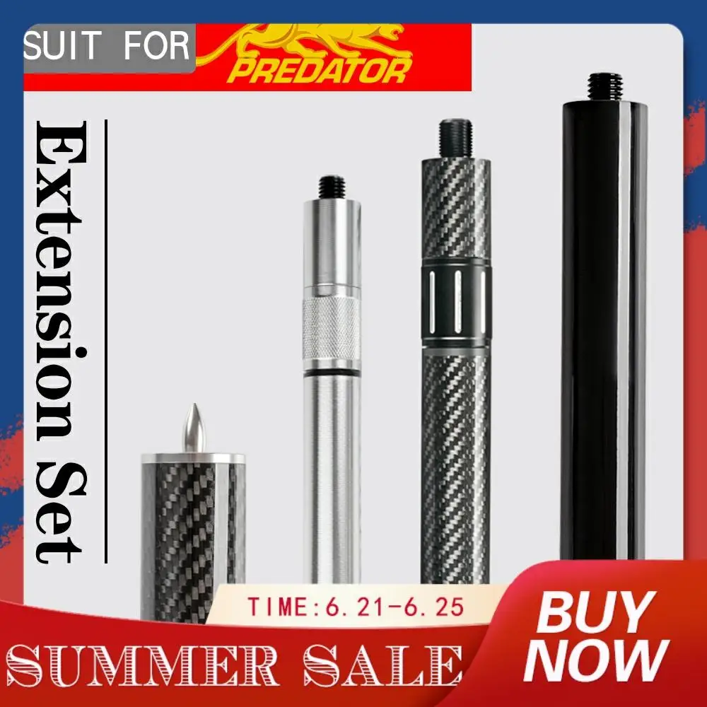 

Carbon Fiber Billiards Extension Solid wood Durable Non Slip Cue Extension for Predator Pool Cue or Snooker Billiard Accessories