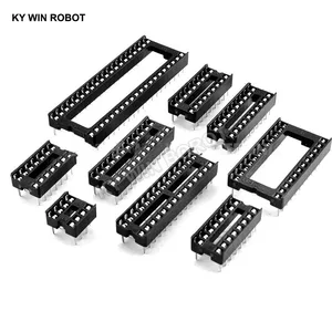 10 шт. разъемы IC 2,54 мм DIP6 DIP8 DIP14 DIP16 DIP18 DIP20 DIP28 DIP40 контакты разъем DIP Socket 6 8 14 16 18 20 24 28 32 40 контактов
