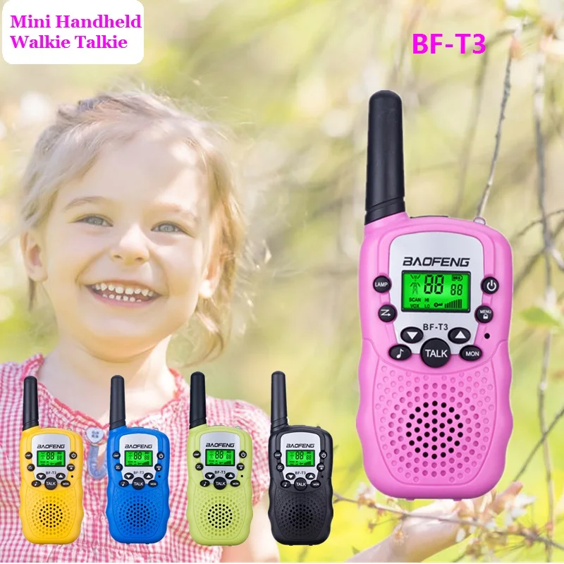 BF T3 Портативный иди и болтай Walkie Talkie “иди 22 Детские радио лучший подарок для
