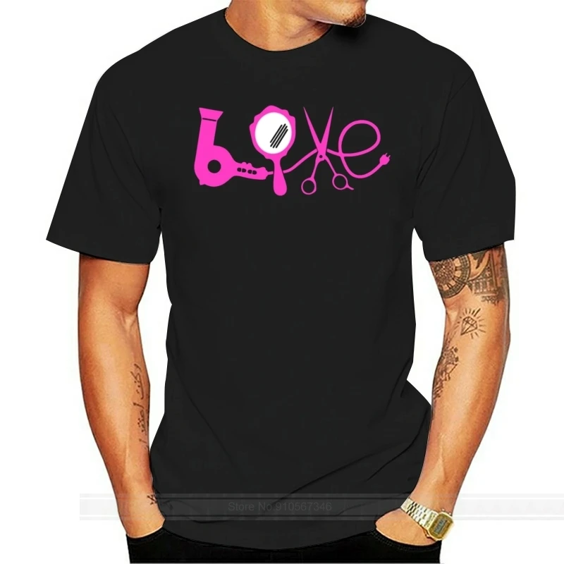 

Hair Stylist Dresser Beautician Love Gift WomenS Roll Cuff T-Shirt Present Casual Tee Shirt