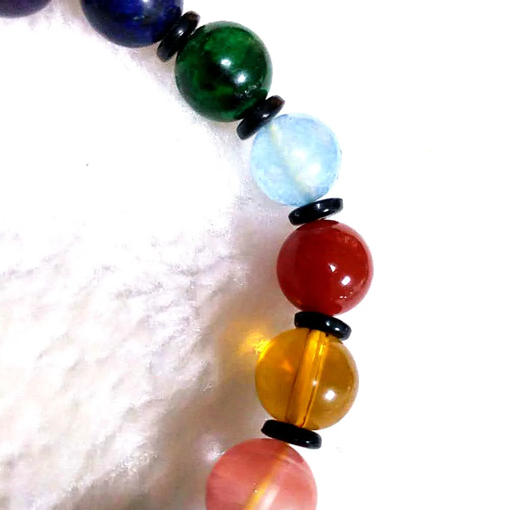 

Natural Duobao Crystal Color Men and Women Fashion Charm Bracelet Crystal New Bracelet Agate Color Pink Crystal