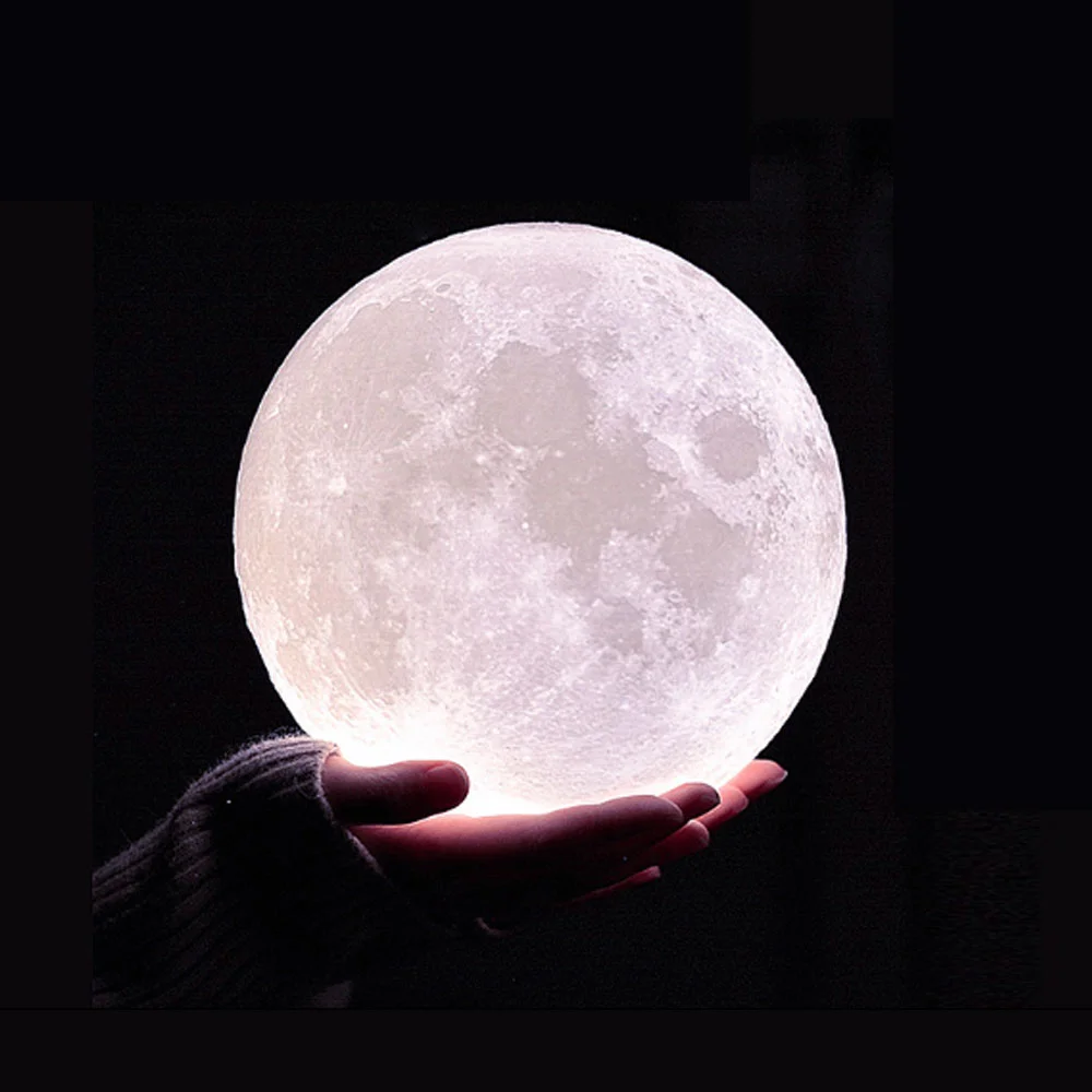 

Dropship 3D Print Space Shuttle Moon Lamp USB Rechargeable Rocket Night Light for Space Lover Indoor Home Desk Light Decoration
