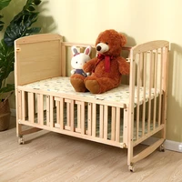 solid wood crib multifunctional baby bed bassinet bed send mosquito nets to support a consignment
