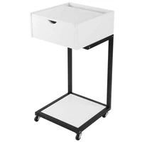 c shape coffee table movable laptop desk storage rack bedside table with mirror home furniture side table