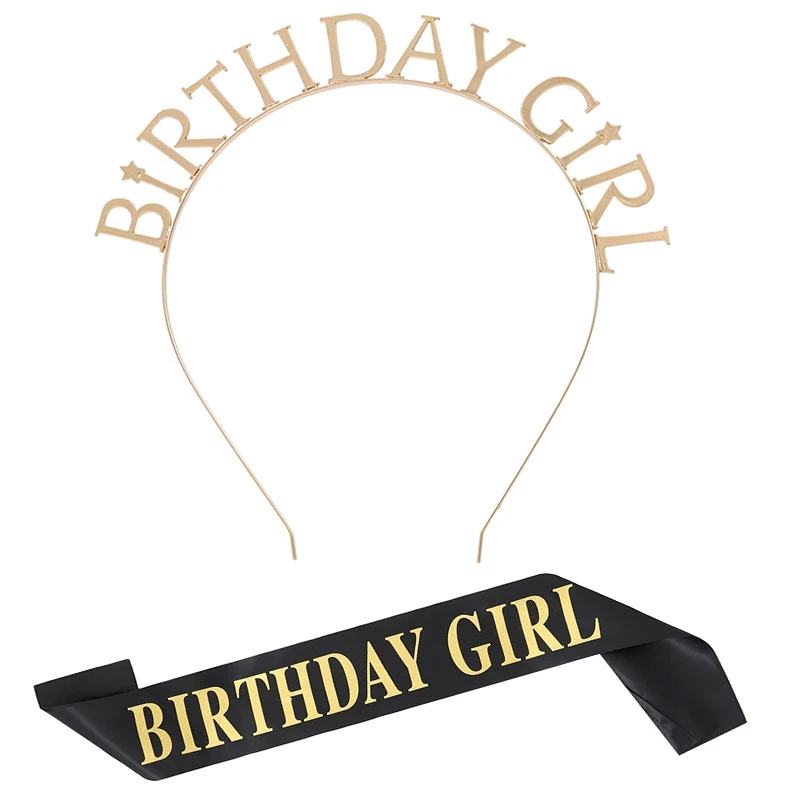 Атласная тиара с поясом для вечевечерние НКИ в честь Дня Рождения|Украшения