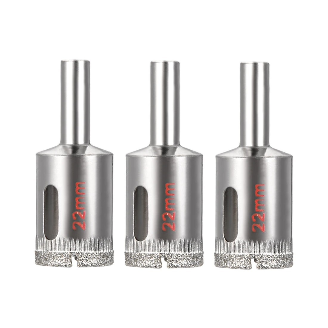 

uxcell 3 Pcs 22mm Diamond Grit Hole Saw Drill Bit for Glass Ceramics Porcelain Ceramic Tile