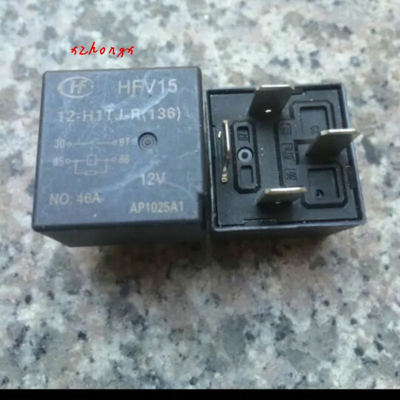 Hfv15 натуральная hfv15 12 h1tj r 40A автомобильное реле 12v 4 контактный разъем|Реле| |
