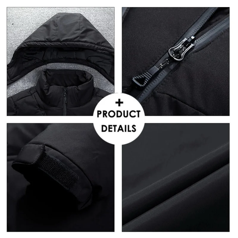 WENYUJH Лидер продаж модная мужская одежда толстое теплое пальто парки с капюшоном зимняя ветрозащитная куртка