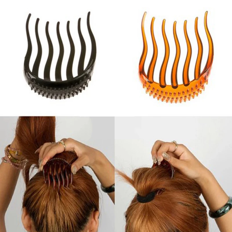 

Women Hair Styling Clip Fashion Women Hair Styling Clip Comb Stick Bun Maker Braid Tool Hair Accessories Comb