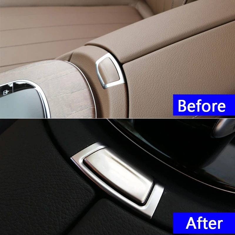 Декоративные наклейки из нержавеющей стали на подлокотник центральной консоли