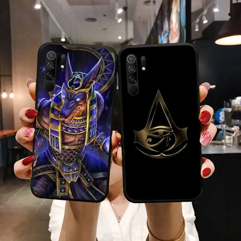 

Egypt Nefertiti Anubis Ankh Phone Case For Xiaomi Mi Redmi Note 7 8 9 pro 8T 9T 9S 9A 10 Lite pro