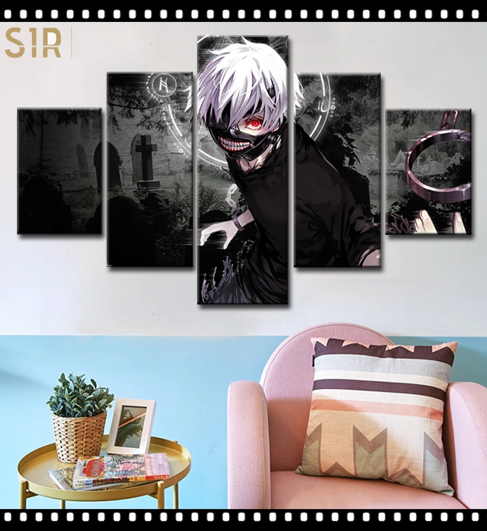 

Tokyo Ghoul Decorations for The Five - Part Anime HD Poster Living Room Decoration Room Decor Japan High Popularity Anime