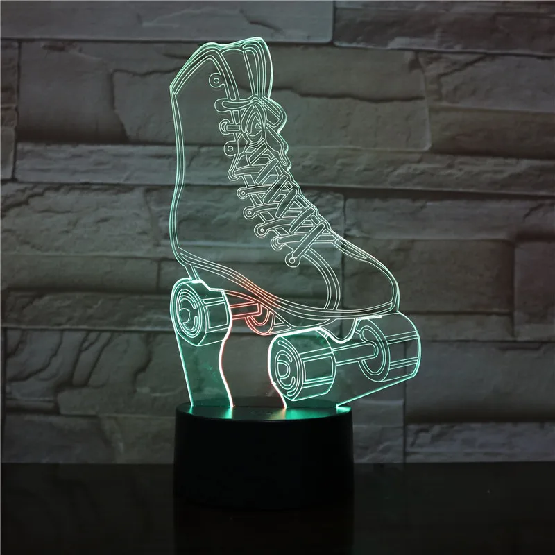 3D Usb Led Ночник светильник для детей настольная лампа на батарейках с датчиком