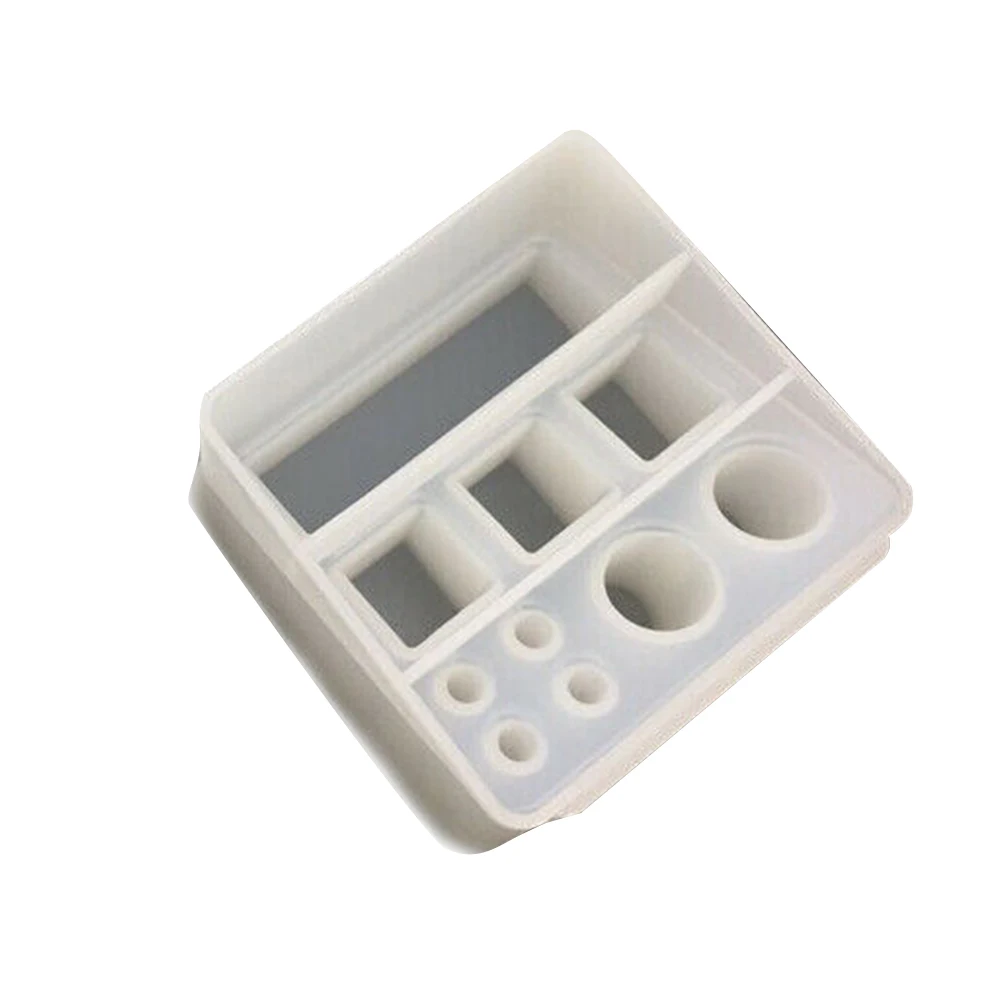 

Diy Crystal Epoxy Mould Square Checked Lipstick Storage Box Lipstick Storage Mould (244-1) Silica_gel Silicone Mould