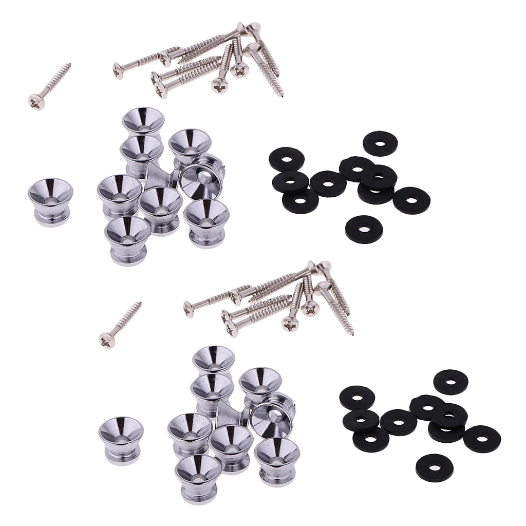 20 шт. замок для гитарного ремня штыревой зажим укулеле электрический бас