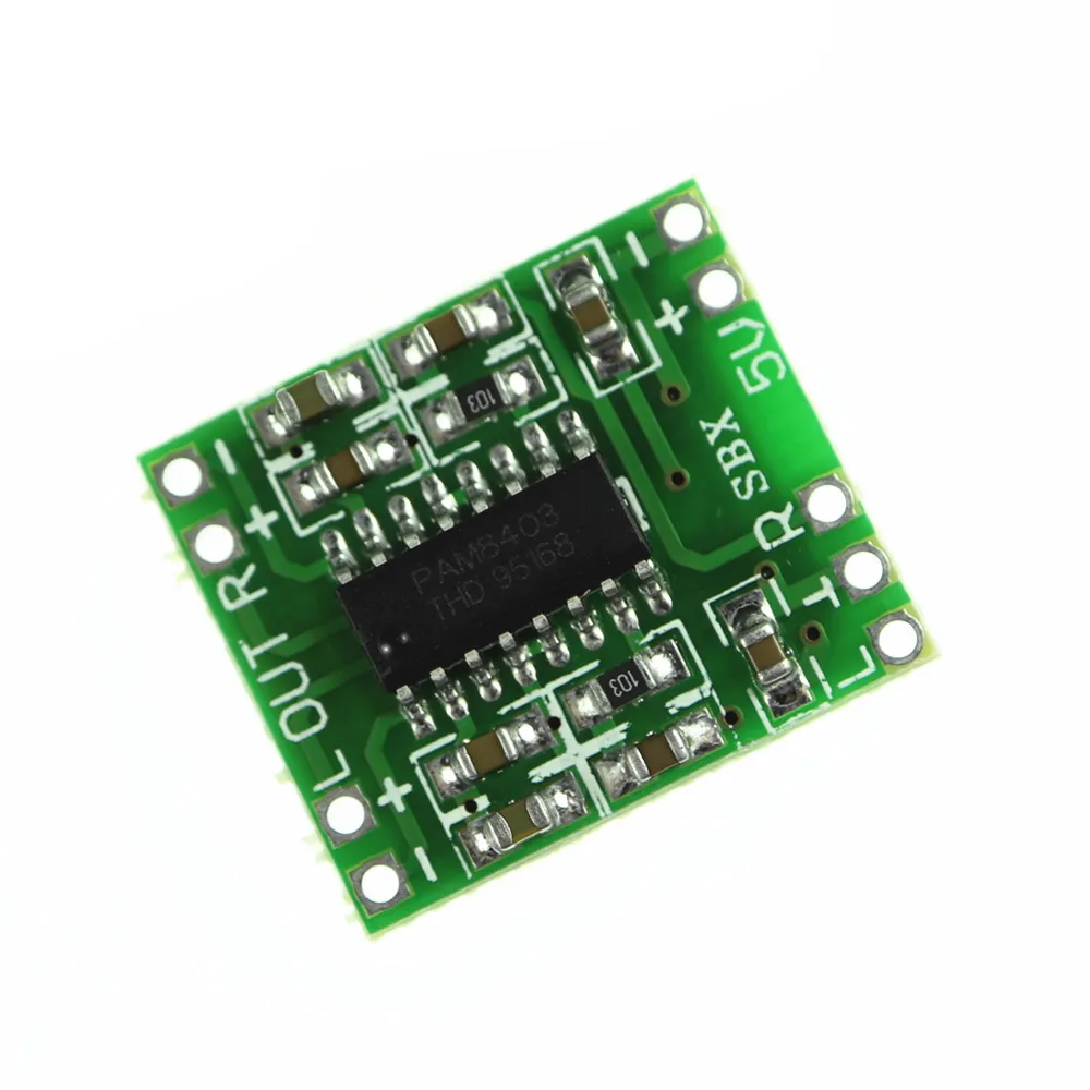 Супер мини плата цифрового усилителя PAM8403 1 шт. класса 2*3 Вт эффективная от 2 5 до