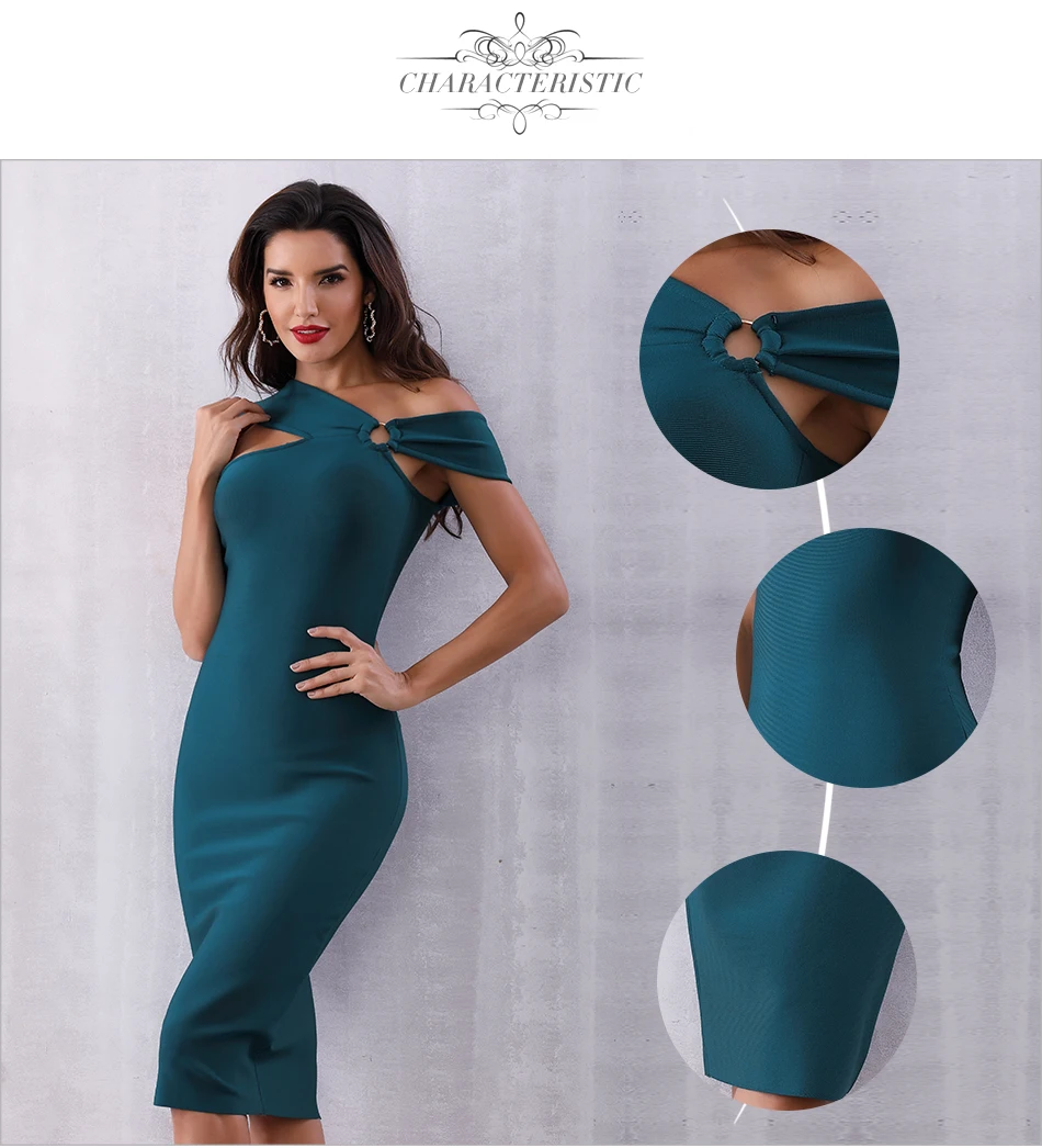 Adyce Новое поступление летнее женское Бандажное платье Vestido с открытыми плечами вечерние платья для подиума знаменитостей сексуальное Клубное платье